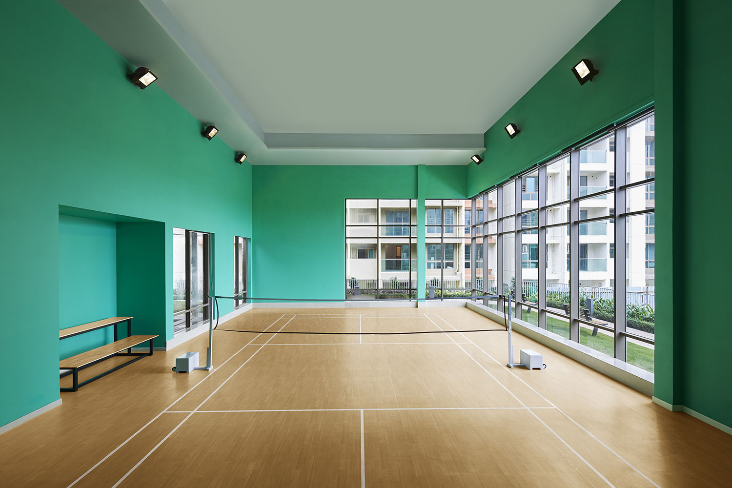 室內(nèi)小型簡約羽毛球館裝修設(shè)計-第1張圖片-上海古都建筑設(shè)計集團